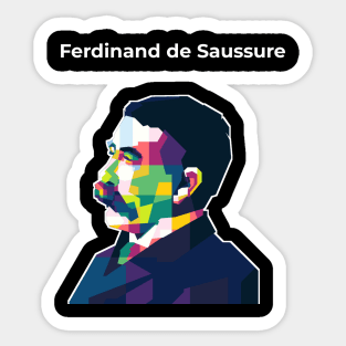 Ferdinand de Saussure Sticker